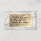 BLOGGER-BLOGGER-Grauer Goldfoil Visitenkarte (Rückseite)