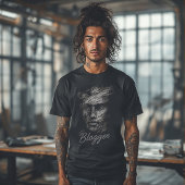 Blogger Brush Art Face ,Creative Expression tee