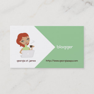 Blogger Business Cards Visitenkarte