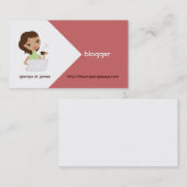 Blogger Business Cards Visitenkarte (Vorne/Hinten)