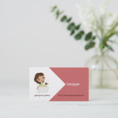 Blogger Business Cards Visitenkarte (Stehend Vorderseite)