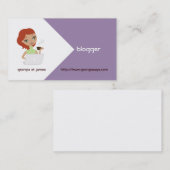 Blogger Business Cards Visitenkarte (Vorne/Hinten)