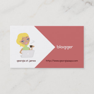 Blogger Business Cards Visitenkarte
