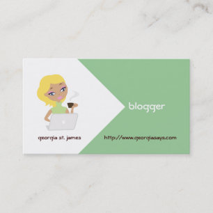 Blogger Business Cards Visitenkarte