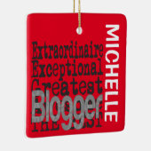 Blogger Extraordinaire CUSTOM Keramikornament (Rechts)