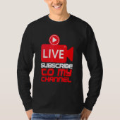 Blogger für den Live-Streaming-Streamer 1 T-Shirt (Vorderseite)