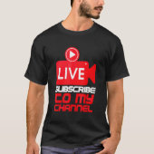 Blogger für den Live-Streaming-Streamer 1 T-Shirt (Vorderseite)