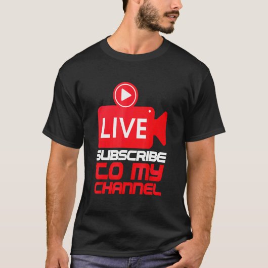 Blogger für den Live-Streaming-Streamer 1 T-Shirt (Vorderseite)