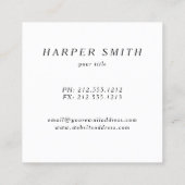 Blogger für Notebook-Computer Quadratische Visitenkarte (Rückseite)