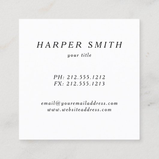 Blogger für Notebook-Computer Quadratische Visitenkarte (Rückseite)