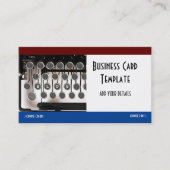 Blogger für Schreibmaschine Visitenkarte (Vorderseite)