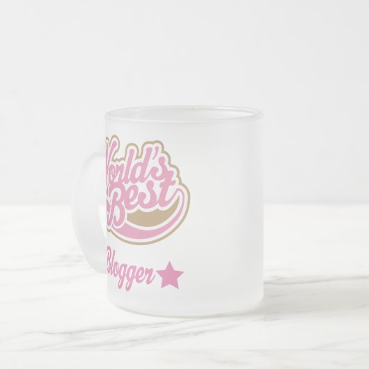 Blogger-Geschenk (Welten am besten) Mattglastasse (Vorderseite Links)