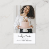 Blogger Influencer Content Creator Foto QR Code Visitenkarte (Vorderseite)