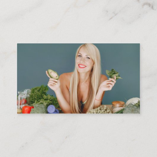 Blogger Influencer Content Creator Foto Social Visitenkarte (Rückseite)