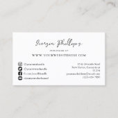 Blogger Influencer Content Creator Foto Social Visitenkarte (Vorderseite)