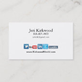 Blogger Journalist News Writer WordPress Blog Visitenkarte (Rückseite)