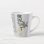 BLOGGER Latte Tasse Abstrakte Innendekoration Schw (Rechts)