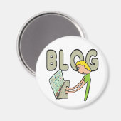Blogger Magnet (Vorderseite/Rückseite)