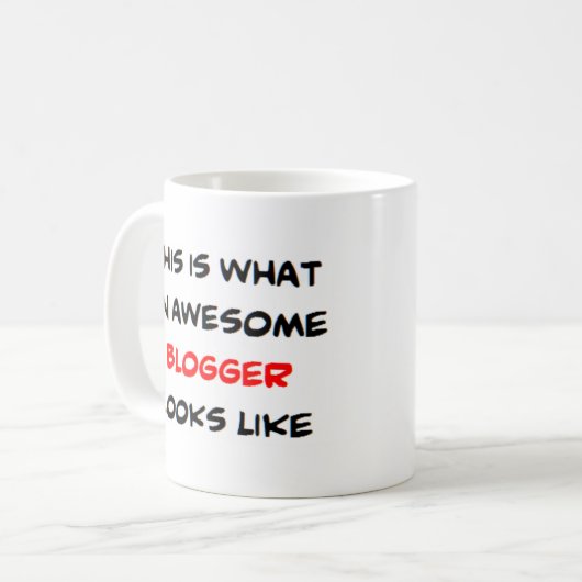 Blogger, phantastisch kaffeetasse (Vorderseite Links)