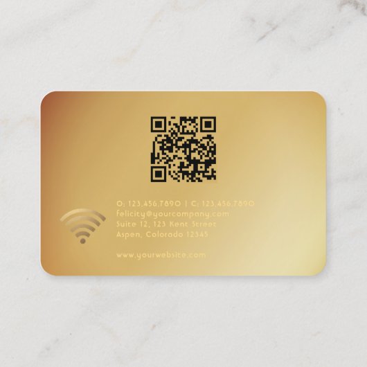 Blogger QR Code Business Card Visitenkarte (Rückseite)