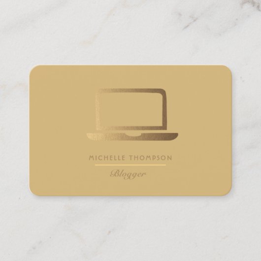 Blogger QR Code Business Card Visitenkarte (Vorderseite)