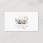 Blogger-Schreibmaschine für Wasserfarbenautoren Visitenkarte (Vorderseite)