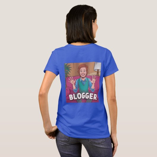 Blogger T - Shirt (Schwarz voll)