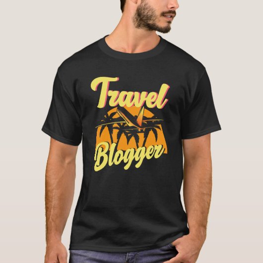 Blogger Traveller Blogger Wanderlust T T-Shirt (Vorderseite)