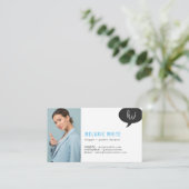 Blogger und Grafikdesigner Visitenkarte (Stehend Vorderseite)