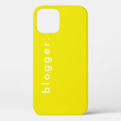 Blogger Vibranly Yellow Simple Modern Business Case-Mate iPhone Hülle (Rückseite)