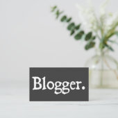 Blogger Visitenkarte (Stehend Vorderseite)