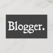 Blogger Visitenkarte (Vorderseite)