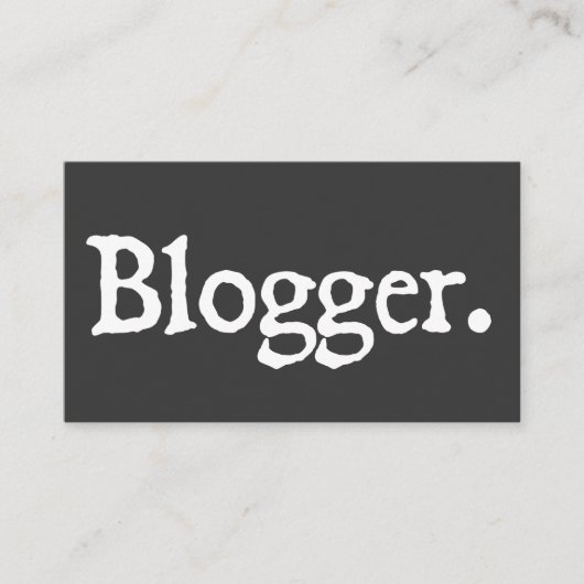 Blogger Visitenkarte (Vorderseite)