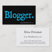 Blogger Visitenkarte (Vorne/Hinten)