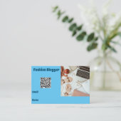 Blogger Visitenkarte (Stehend Vorderseite)