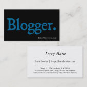 Blogger Visitenkarte (Vorne/Hinten)