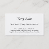 Blogger Visitenkarte (Rückseite)