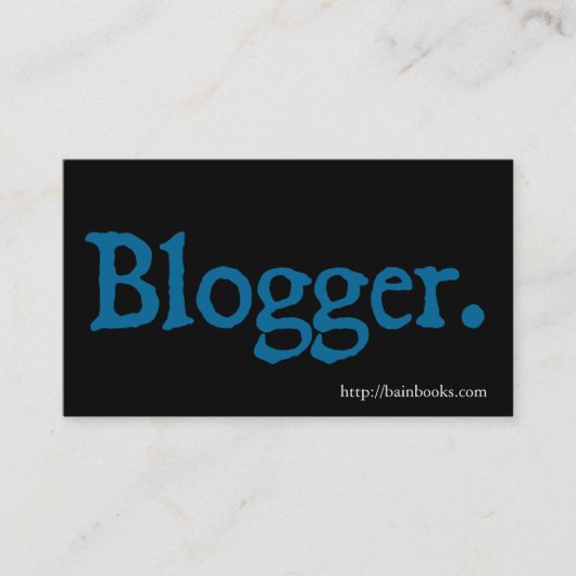 Blogger Visitenkarte (Vorderseite)