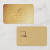 Blogger-Visitenkarte Visitenkarte (Vorne/Hinten)