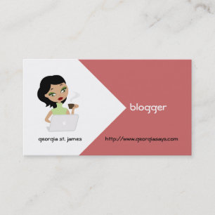 Blogger-Visitenkarten Visitenkarte