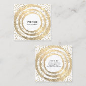 Blogger White Quadratische Visitenkarte (Vorne/Hinten)