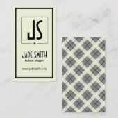 Bloggers Minimalistic [Schwarzes u. Creme (weg vom Visitenkarte (Vorne/Hinten)