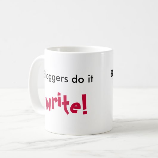 Bloggers tun es, schreiben! , kaffeetasse (Vorderseite Links)
