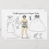Bloggess Papierpuppen (durch fattieart) Briefpapier (Vorne/Hinten)