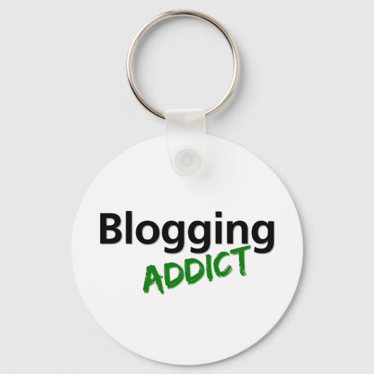 Blogging-Addict Schlüsselanhänger (Vorderseite)