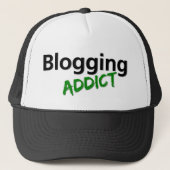Blogging-Addict Truckerkappe (Vorderseite)