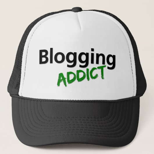 Blogging-Addict Truckerkappe (Vorderseite)