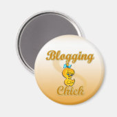 Blogging Chick Magnet (Vorderseite/Rückseite)