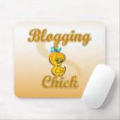 Blogging Chick Mousepad (Mit Mouse)