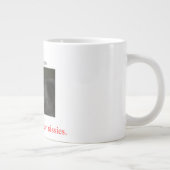 Blogging ist nicht für Weichling-Katze Jumbo-Tasse (Rechts)